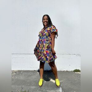 NOOWORKS Eloise Dress in “Tropi Trip” Print (5X)